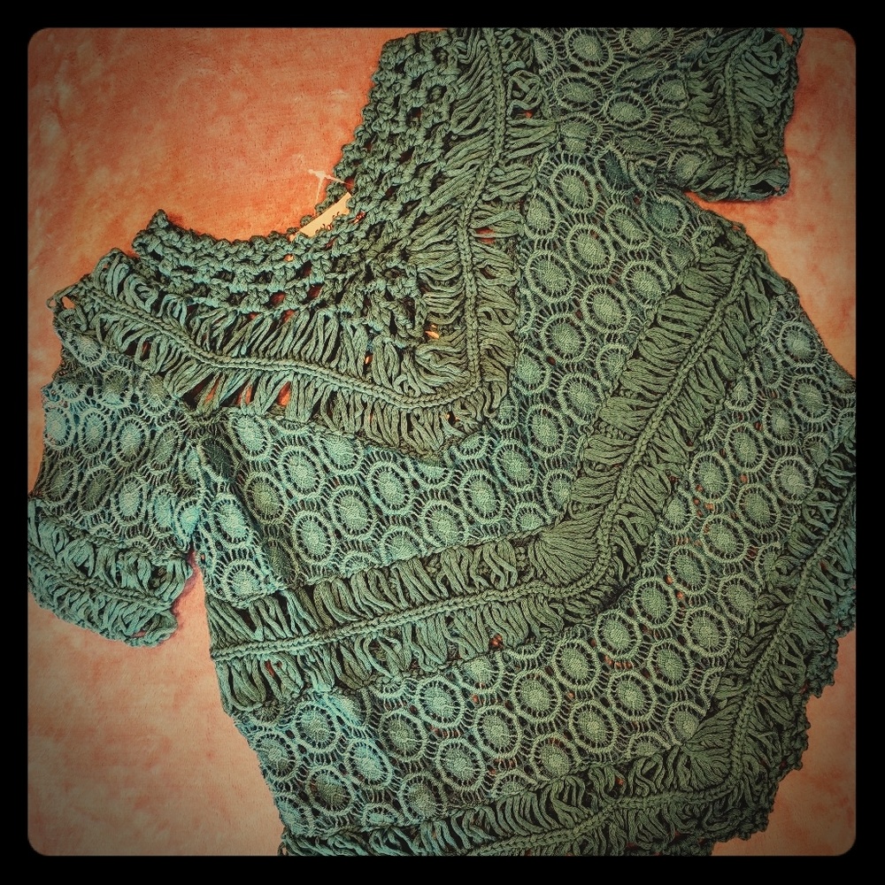 Girls Chevron Lace Tunic